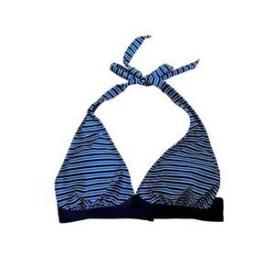 GapBody Navy Blue Striped Bikini Top